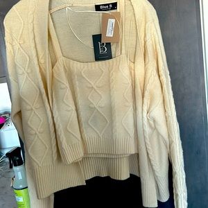 Cardigan and Sweater Tank